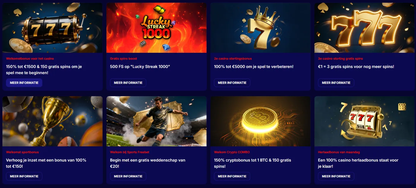 GladiatorsBet Casino Promoties & bonussen