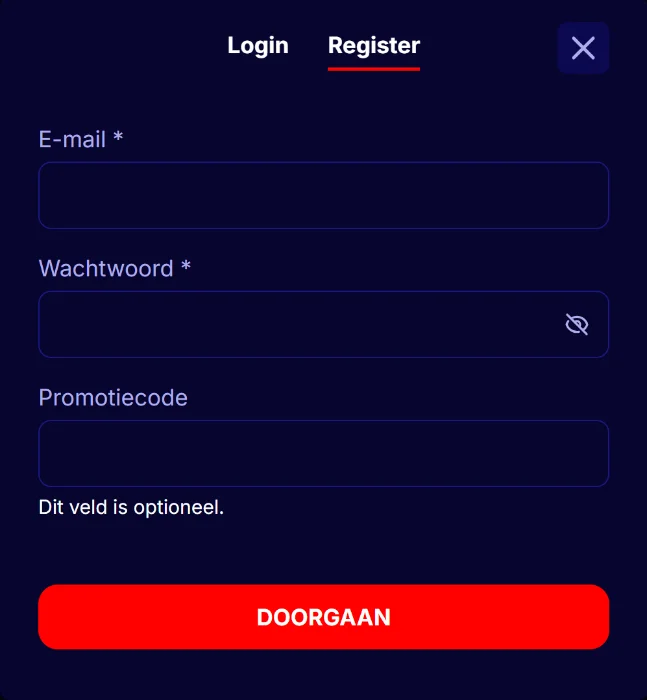 GladiatorsBet Casino Registratie & inloggen