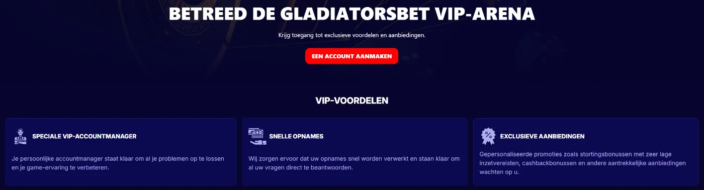 GladiatorsBet Casino VIP Club